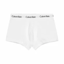 Cotton Stretch 3P Low Rise Trunk White