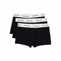 Cotton Stretch 3P Low Rise Trunk Black