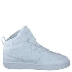 Court Borough Mid 2 Little Kids' Shoes WHITE/WHITE-WHITE