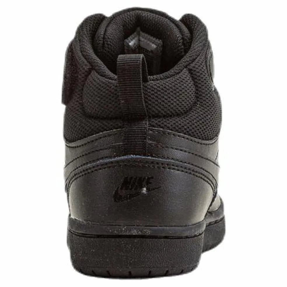 Court Borough Mid 2 Little Kids' Shoes BLACK/BLACK-BLACK