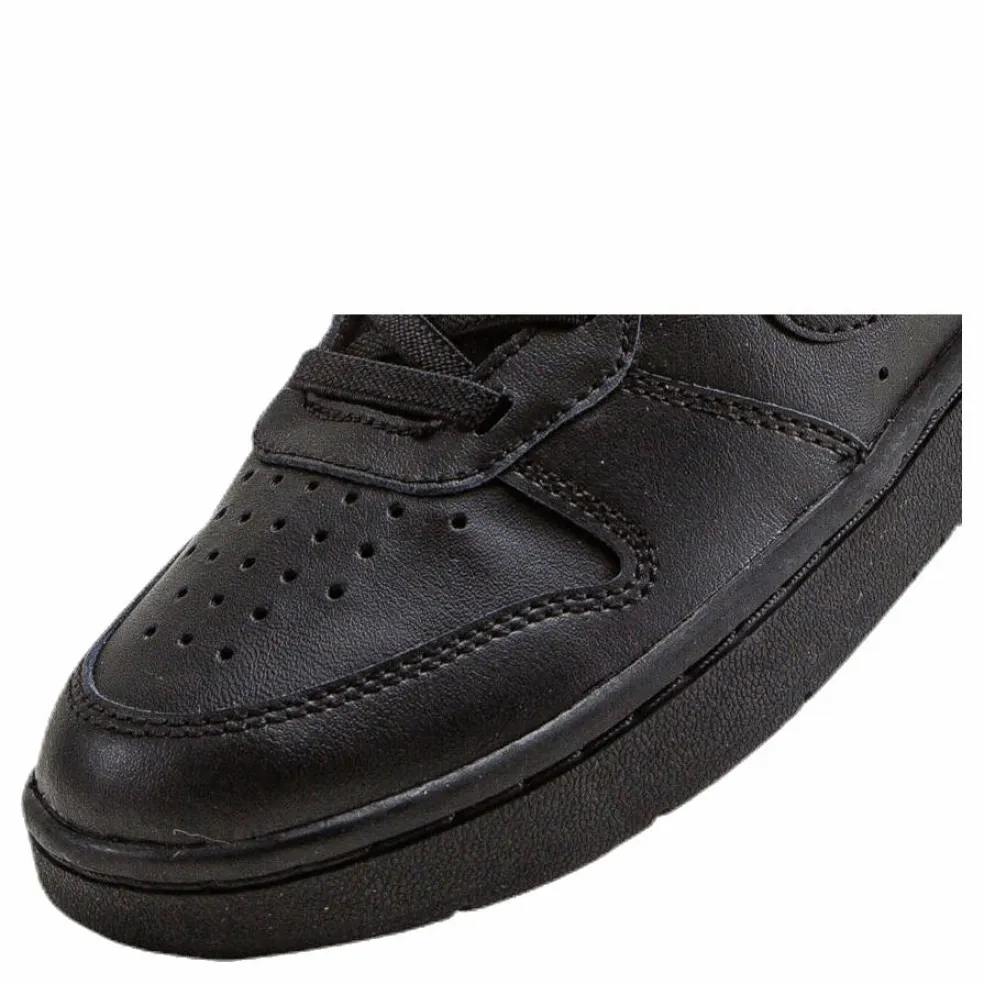 Court Borough Mid 2 Little Kids' Shoes BLACK/BLACK-BLACK