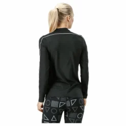 Court Dry Top LS Halfzip White/Black