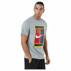 Court Men's Logo Tennis T-shir Dk Grey Heather