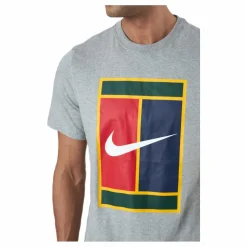 Court Men's Logo Tennis T-shir Dk Grey Heather