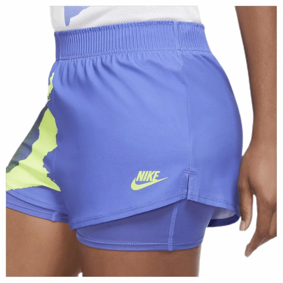 Court Slam Shorts Blue/Green