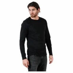 Crew Neck Longsleeve Black