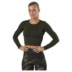 Crop Long Sleeve Forest Green