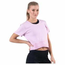 Cropped Short Sleeve T-Shirt Pink