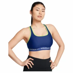 Crossback Mid Bra Tech Blue