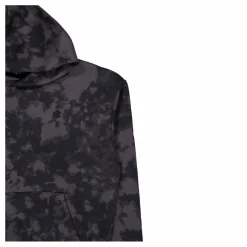 Curry Acid Wash Hoodie Jet Gray