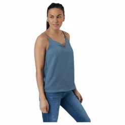 Debbie Singlet Wvn Blue