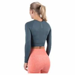 Define Seamless L/S Crop Top Green