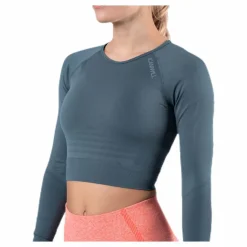 Define Seamless L/S Crop Top Green