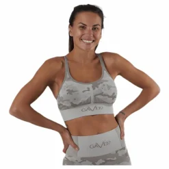 Desert Storm Camo Sports Bra Beige