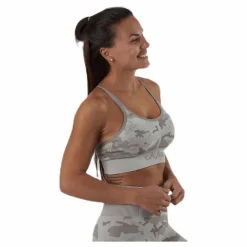 Desert Storm Camo Sports Bra Beige