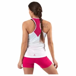 Eaze Singlet Pink/White