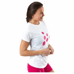 Eaze SS Logo Mesh Tee Pink/White