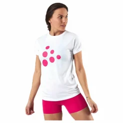 Eaze SS Logo Mesh Tee Pink/White