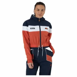 El Sambry Crop Track Top Orange