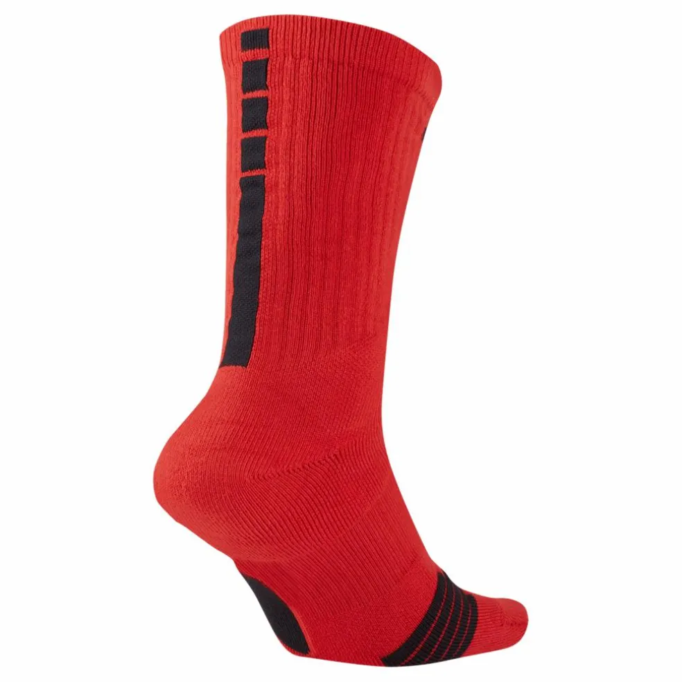 Elite Crew Basketball Socks UNIVERSITY RED/BLACK/BLACK