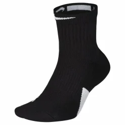 Elite Mid Basketball Socks BLACK/WHITE/WHITE