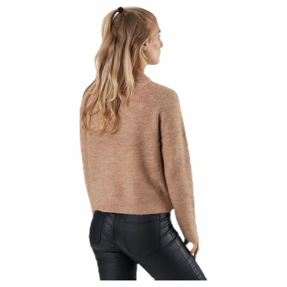 Ellen Ls O-Neck Knit Beige