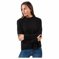 Ellen Ls O-Neck Knit Black