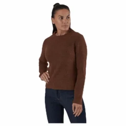 Ellen Ls O-Neck Knit Brown