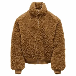 Ellie Sherpa Bomber Brown