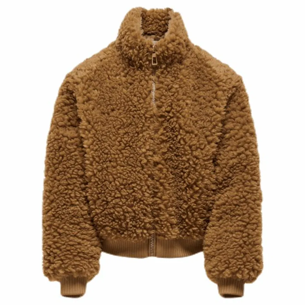 Ellie Sherpa Bomber Brown