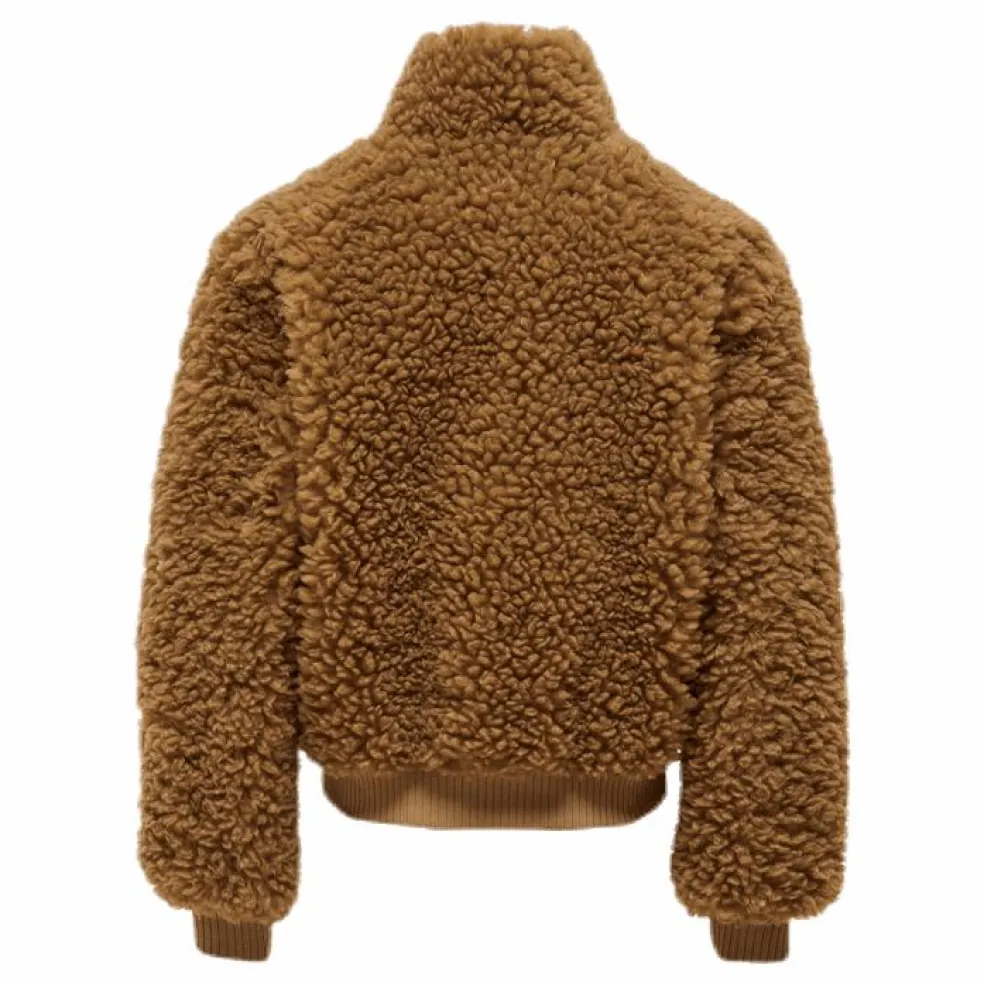 Ellie Sherpa Bomber Brown