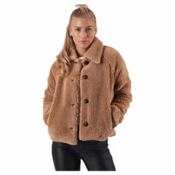 Emily Teddy Jacket Otw Beige