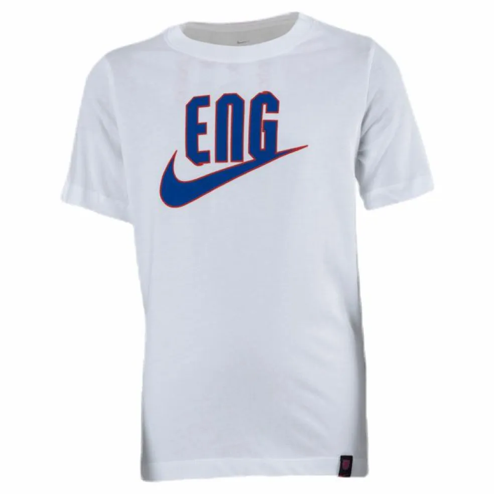 England Tee TR Ground Junior White