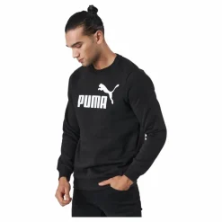Ess Big Logo Crew Fl Puma Black