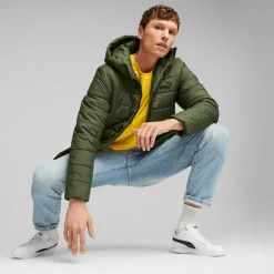 Ess Hooded Padded Jacket Myrtle