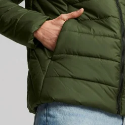Ess Hooded Padded Jacket Myrtle