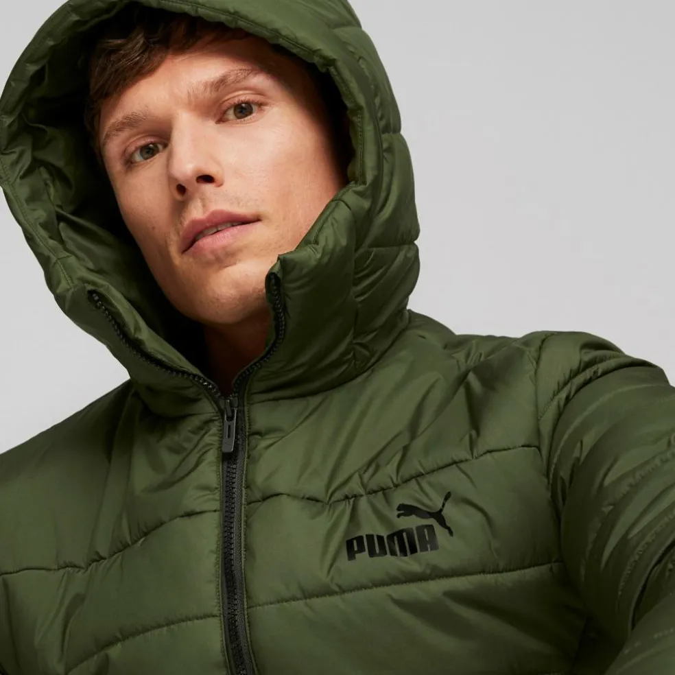 Ess Hooded Padded Jacket Myrtle