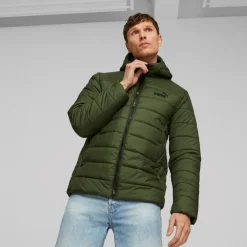 Ess Hooded Padded Jacket Myrtle