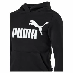 Ess Logo Hoodie Fl G Puma Black