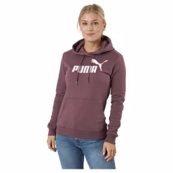 Ess Logo Hoodie Fl (s) Dusty Plum