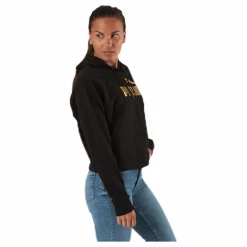 ESS+ Metallic Cropped Hoody TR Black/Gold