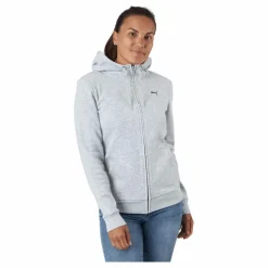 Ess Small Logo Full-zip Hoodie Puma Black Cat