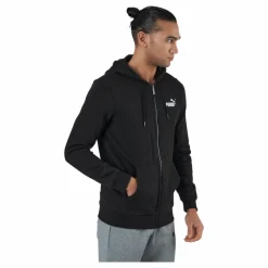 Ess Small Logo Fz Hoodie Fl Puma Black