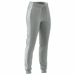 Essentials Single Jersey 3-Stripes Joggers Medium Grey Heather / White