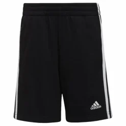Essentials 3-Stripes Shorts Black / White