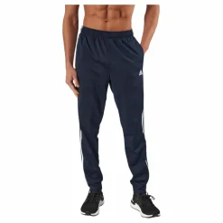 Essentials Warm-Up Tapered 3-Stripes Tracksuit Bottoms Legend Ink