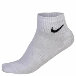Everyday Cushioned Training Ankle Socks (3 Pairs) WHITE/BLACK
