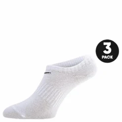 Everyday Lightweight Training No-Show Socks (3 Pairs) WHITE/BLACK