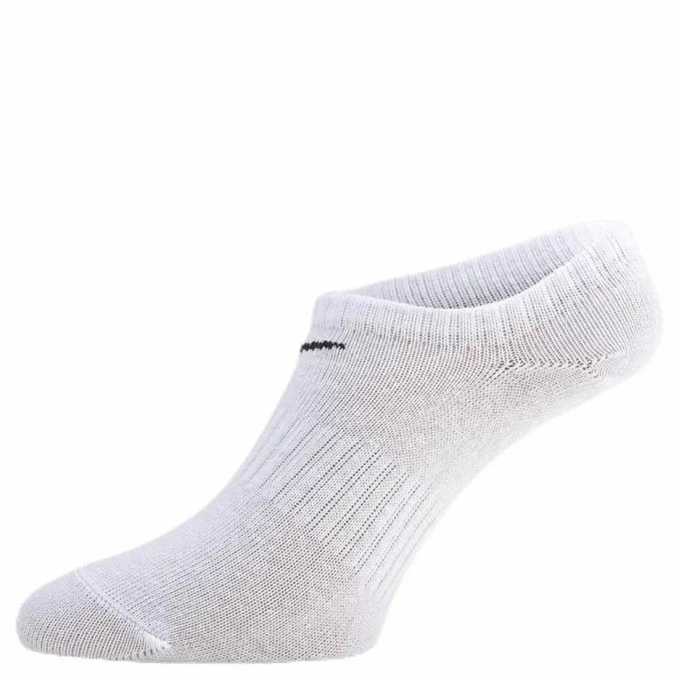 Everyday Lightweight Training No-Show Socks (3 Pairs) WHITE/BLACK