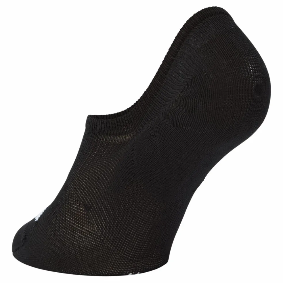 Everyday Plus Lightweight Women's Training Footie Socks (3 Pairs) BLACK/WHITE